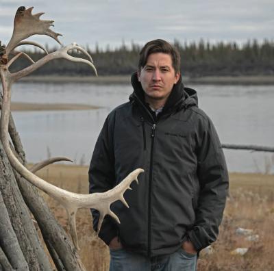 Chief Dana Tizya-Tramm pictured in Old Crow. Photo by David Thoreson.